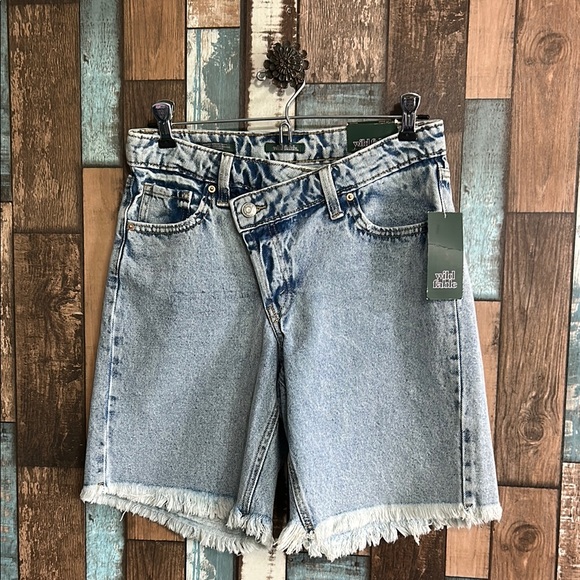 wild fable Pants - Wild Fable Light Blue Frayed Hem Jean Shorts